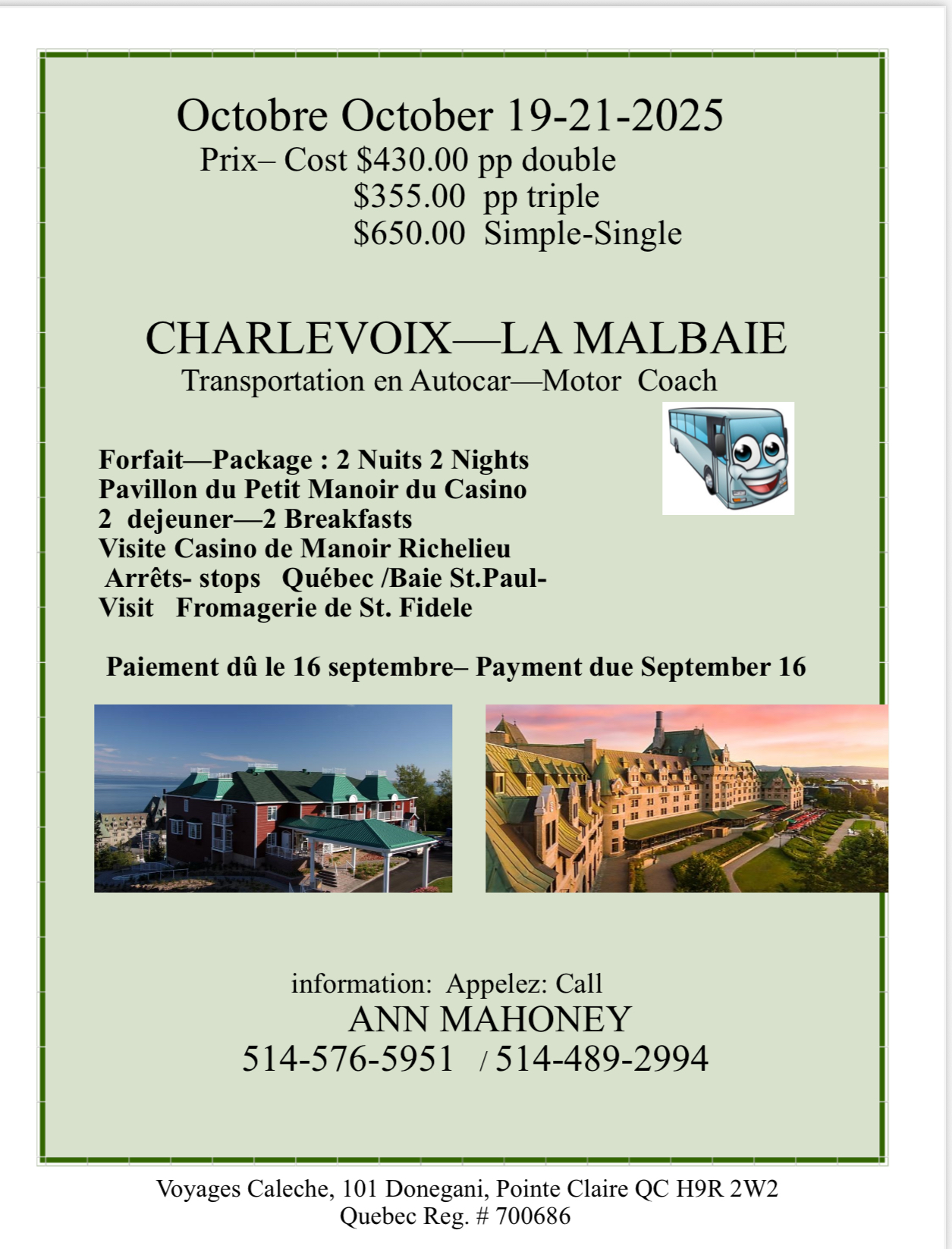 CHARLEVOIX—LA MALBAIE