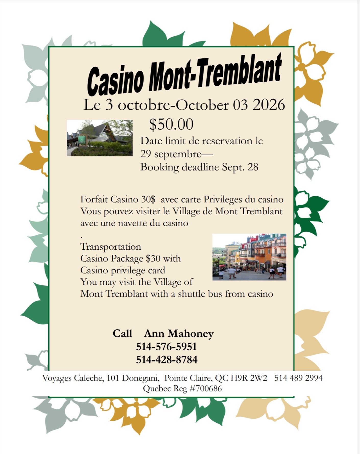 MONT TREMBLANT OCTOBER 3, 2026